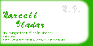 marcell vladar business card