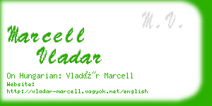 marcell vladar business card